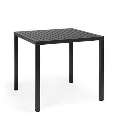Τραπέζι Cube 70x70 Πολυπροπυλένιο/ Ανθρακί