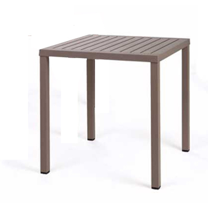 Table Cube 70x70 Polypropylene/ Tortora