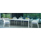 Extendable Table Rio 210 Polypropylene Aluminium/ White