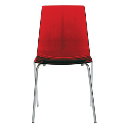 Καρέκλα Lollipop Plexiglass/ Κόκκινο