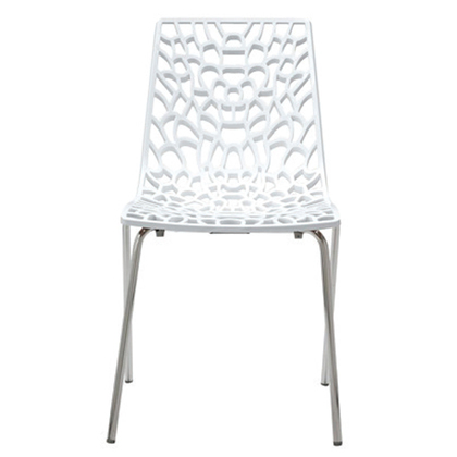 Chair Groove Polycarbonate/ Glossy White