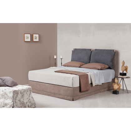 Ντυμένο Κρεβάτι Διπλό Linea Strom Milena 160x200 cm