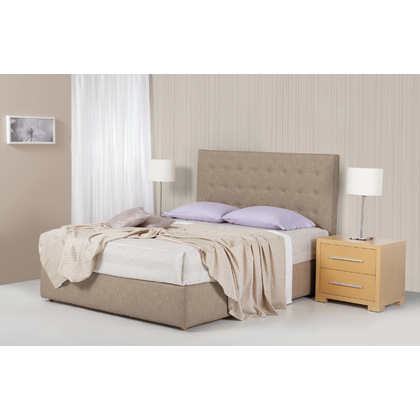 Ντυμένο Κρεβάτι Διπλό Linea Strom Milva 160x200 cm