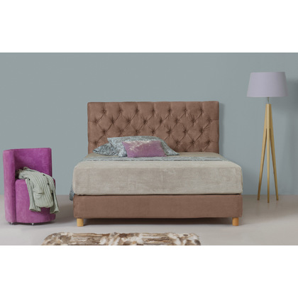 Covered King-Size Bed Linea Strom Chester 180x200 cm 