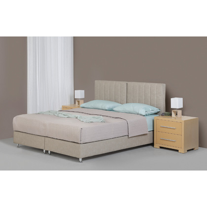 Covered King-Size Bed Linea Strom Ravenna 190x200 cm 