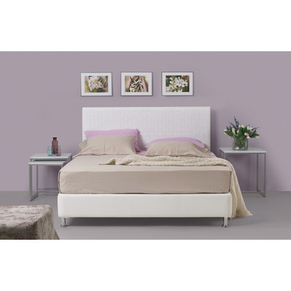 Ντυμένο Κρεβάτι Υπέρδιπλο Linea Strom Lorena 200x200 cm