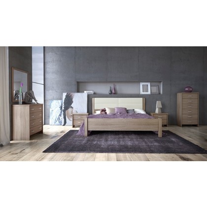 Bed Ν45Δ 160x200 Mocca