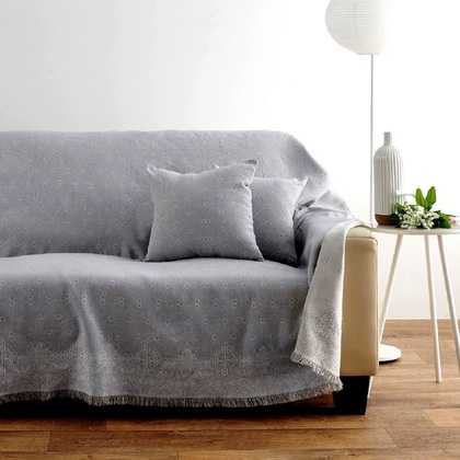 Ριχτάρι πολυθρόνας SB Home Optimus Sofa Throws Collection PARIS Grey 180x160