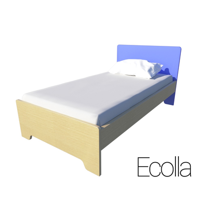 Παιδικό Ημίδιπλο Κρεβάτι Μπλε Irven  Ecolla 110x190/200