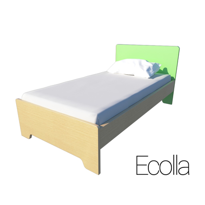 Παιδικό Ημίδιπλο Κρεβάτι Πράσινο Irven  Ecolla 110x190/200