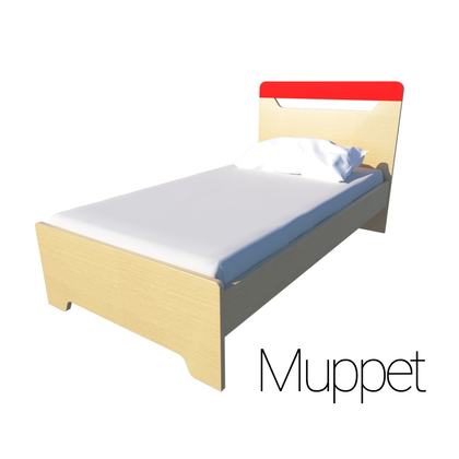 Παιδικό Ημίδιπλο Κρεβάτι Irven Κόκκινο Muppet 110x190/200