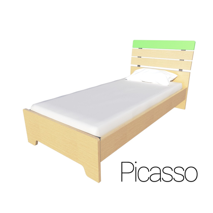 Παιδικό Ημίδιπλο Πράσσινο Κρεβάτι Irven  Picasso
