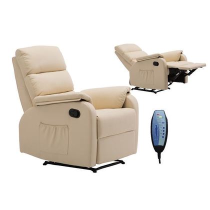 Πολυθρόνα Massage PU 79x97x101cm ZWW Comfort Ε9733,1 - Μπεζ