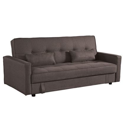 Καναπές/ Κρεβάτι200x86x89 (Κρεβάτι112x181x41)cm ZWW Open - Καφέ Ε9687,2