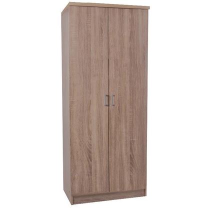 Ντουλάπα με 2 Πόρτες Melamine Paper 80x42x180cm Life Sonoma Ε8381,2