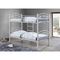 Κρεβάτι Κουκέτα Μεταλλικό με Ξύλο (Στρώμα 90x190cm) Norton Λευκό  Ε8071,1