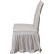 Eλαστικό Κάλυμμα Καρέκλας Με Βολάν Viopros Chair Covers Collection Σίλβερ Λευκό