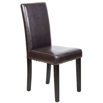 Σετ Καρέκλες 2 τμχ Ξύλο/ PU 42x56x93cm Maleva-L Wenge/ Καφέ Ε7207