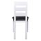 Σετ Καρέκλες 2 τμχ Ξύλο Οξιάς/ Ύφασμα 45x52x97cm Miller Λευκό/ Γκρι Ε782,2