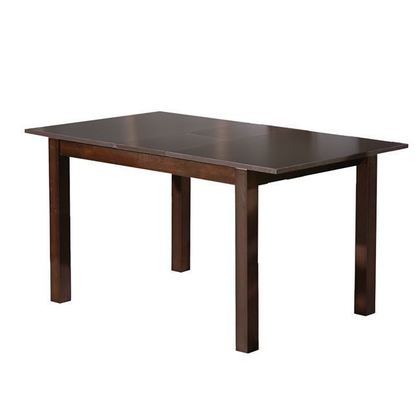 Τραπέζι Επεκτεινόμενο Ξύλο Οξιάς 120+30x80 H.74cm Miller Σκούρο Καρυδί Ε781