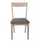 Σετ Καρέκλες 2 τμχ Ξύλο/ Ύφασμα 46x54x80cm Ringo Smoke Beech/ Γκρι  Ε806,1
