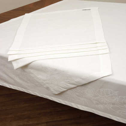 Ράνερ Ζακάρ 50x165 Anna Riska Jacquard Tablecloths Collection 2410 Λευκό