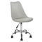 Metallic-PU Chair  grey