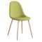 Σετ Καρέκλες 4 τμχ Μέταλλο Φυσικό/ Ύφασμα Πράσινο 45x54x85cm Celina  ΕΜ907,3