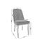 Σετ Καρέκλες 6 τμχ Μέταλλο Μαύρο/ Linen PU Ανθρακί 45x60x89cm Caster ΕΜ157,1