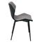 Σετ Καρέκλες 2 τμχ Μέταλλο Μαύρο/ PU/ Ύφασμα Cappuccino 48x51x78cm David ΕΜ809,1