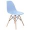 Σετ Καρέκλες 4 τμχ Ξύλο/ Πολυπροπυλένιο Σιέλ 46x52x82cm Art ΕΜ123,5W