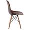 Σετ Καρέκλες 4 τμχ Ξύλο/PP/ Ύφασμα Patchwork Καφέ 47x54x82cm Art ΕΜ123,82