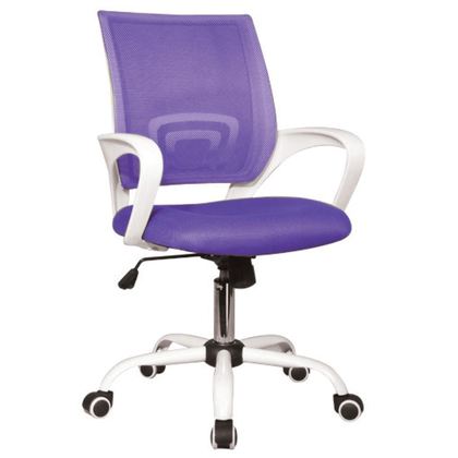 BF2101-S (with relax) Office Chair White Steel Base/Purple Mesh ΕΟ254,2S