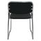 Καρέκλα Στοιβαζόμενη Χρώμιο/ Hard PVC 51x49x77cm Campus Μαύρο Ε553,1