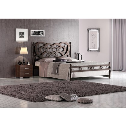 Μεταλλικό Κρεβάτι Υπέρδιπλο 160x200 Kouppas Νούφαρο Με Επιλογή Χρώματος