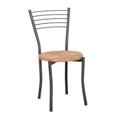 Καρέκλα Καφενείου Kouppas Ίρις Με Φυσική Ψάθα 45x45x80cm