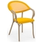 Πολυθρόνα 43x57x83(44) Tilia Flash-Ν Καπουτσίνο-Κίτρινο