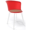 Καρέκλα 55x51x79(47) Gaber Epica Κόκκινο-Λευκό