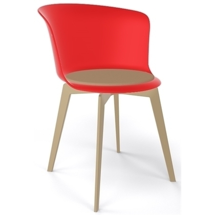 Καρέκλα 55x51x79(47) Gaber Epica Κόκκινο-Λινό