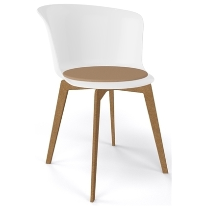 Καρέκλα 55x51x79(47) Gaber Epica Λευκό-Λινό