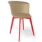 Καρέκλα 55x51x79(47) Gaber Epica Λινό-Κόκκινο