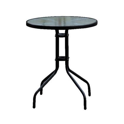 Τραπέζι Μεταλλικό Μαύρο  D.60cm H.70cm Baleno  Ε2400,3