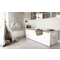 Υπερυψωμένο Κρεβάτι με 3 συρτάρια Alfaset Stimo Λευκό 90x200 cm