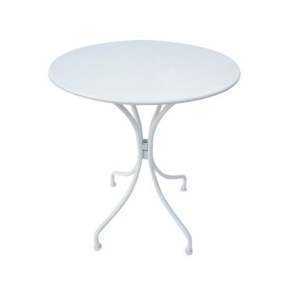 Τραπέζι Μεταλλικό Λευκό D. 60 H.70cm Park Ε5170