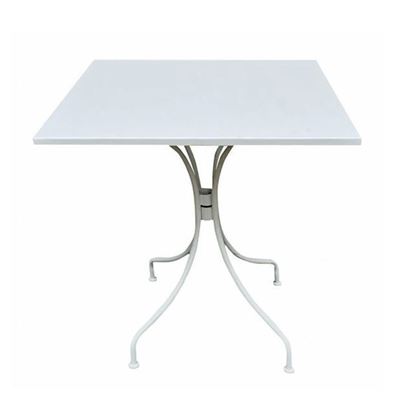 Τραπέζι Μεταλλικό Λευκό 70x70x71cm Park  Ε5171,1