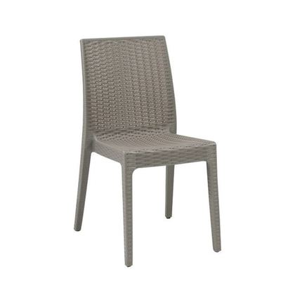 Καρέκλα Στοιβαζόμενη Πλαστική Μπεζ Tortora 46x55x85cm Dafne  Ε328,4