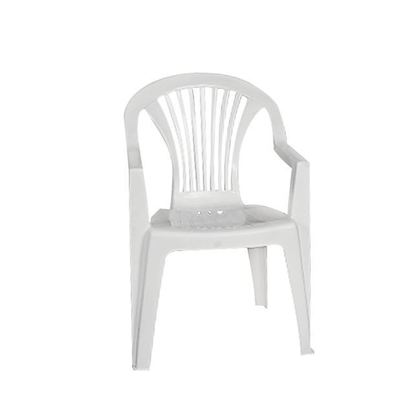 Πολυθρόνα Στοιβαζόμενη Πλαστική Άσπρη 58x57x81cm Lido Ε327,8