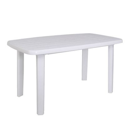 Τραπέζι Oval Πλαστικό Άσπρο 140x80x74cm Sorrento Ε365,8