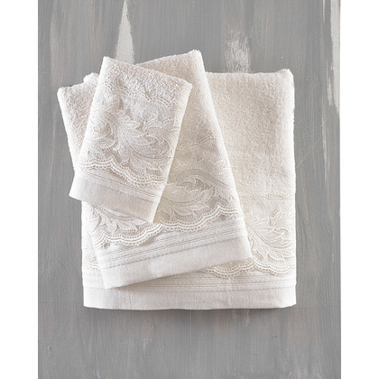 Towel Wedding Set Rythmos Anika-Ecrou